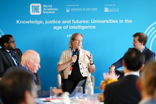Prof Evelyn Welch at the World Academic Summit 2026